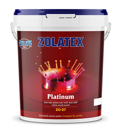 Sơn nội thất siêu bóng đặc biệt công nghệ nano Zolatex Platinum ZO 07